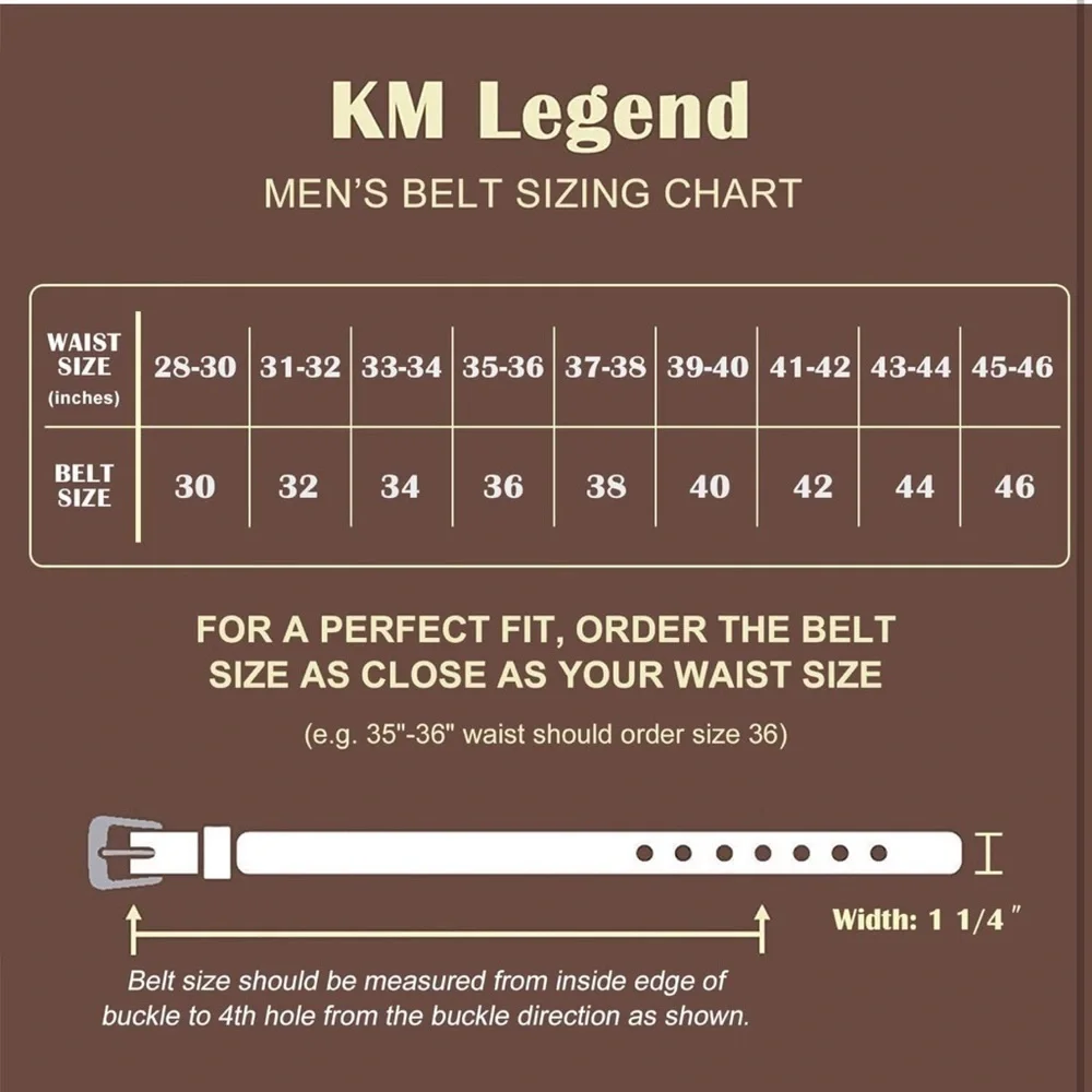 Men's Leather Dress Belt-Classic & Fashion for Work Business and Casual big size